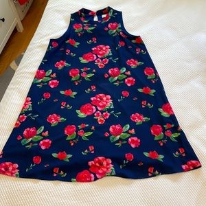 Mudpie navy floral trapeze dress. Size S.